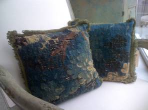 Pair of Verdue Tapestry Cushions